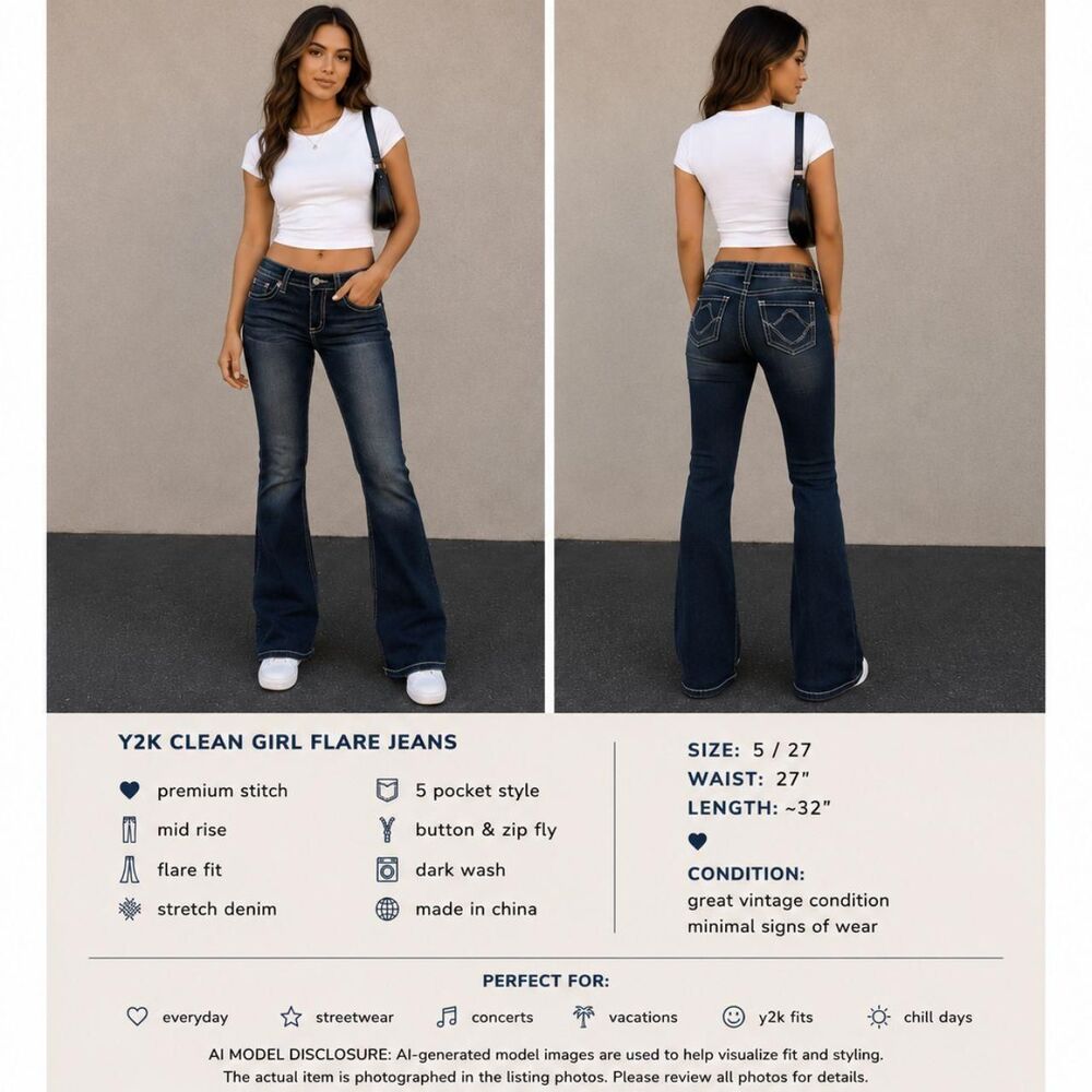 Ymi-jeans Women's Blue and Navy Jeans